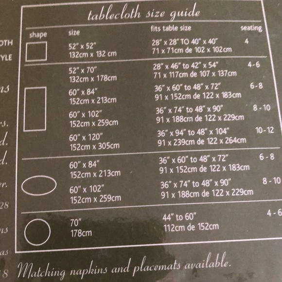 cords oblong sage table linens - Picture 6 of 8